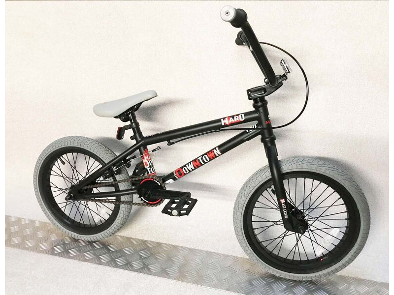  Haro Downtown 16" BMX Bike Matt Black Ex-Display click to zoom image