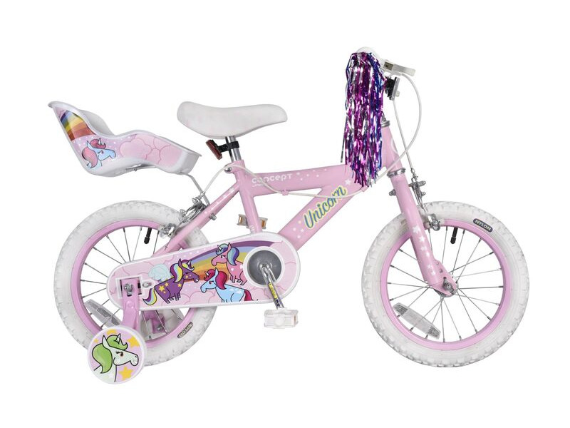 Concept Unicorn 14" Wheel Girls Bicycle click to zoom image