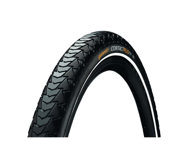 Continental Contact Plus Reflex - Wire Bead Black/Black Reflex 26x1.75" click to zoom image