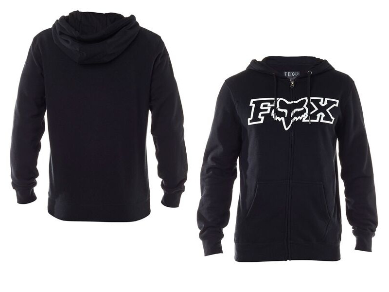 Fox Racing Legacy Foxhead Zip Fleece Hoody Black click to zoom image