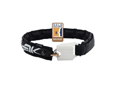 Hiplok Lite Wearable Chain Lock 6mm X 75cm - Waist 24-44 Inches (Bronze Sold Secure) 6MM X 75CM BLACK/WHITE  click to zoom image